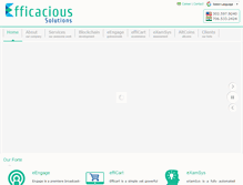 Tablet Screenshot of efficacioussolutions.com